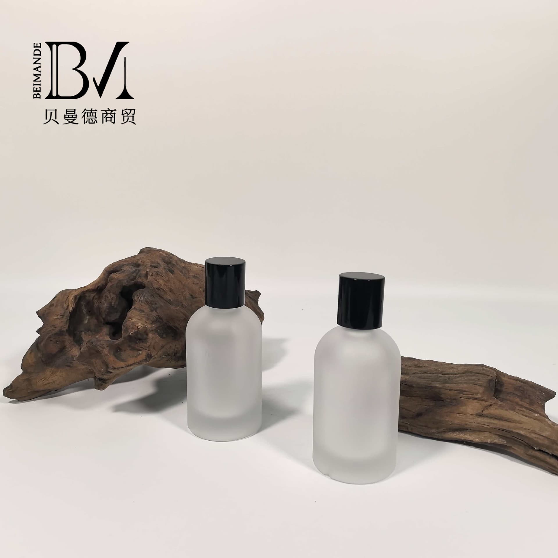 In Stock 100ml High-Aesthetic Ins-Style Frosted Glass Perfume Spray Refillable Bottle