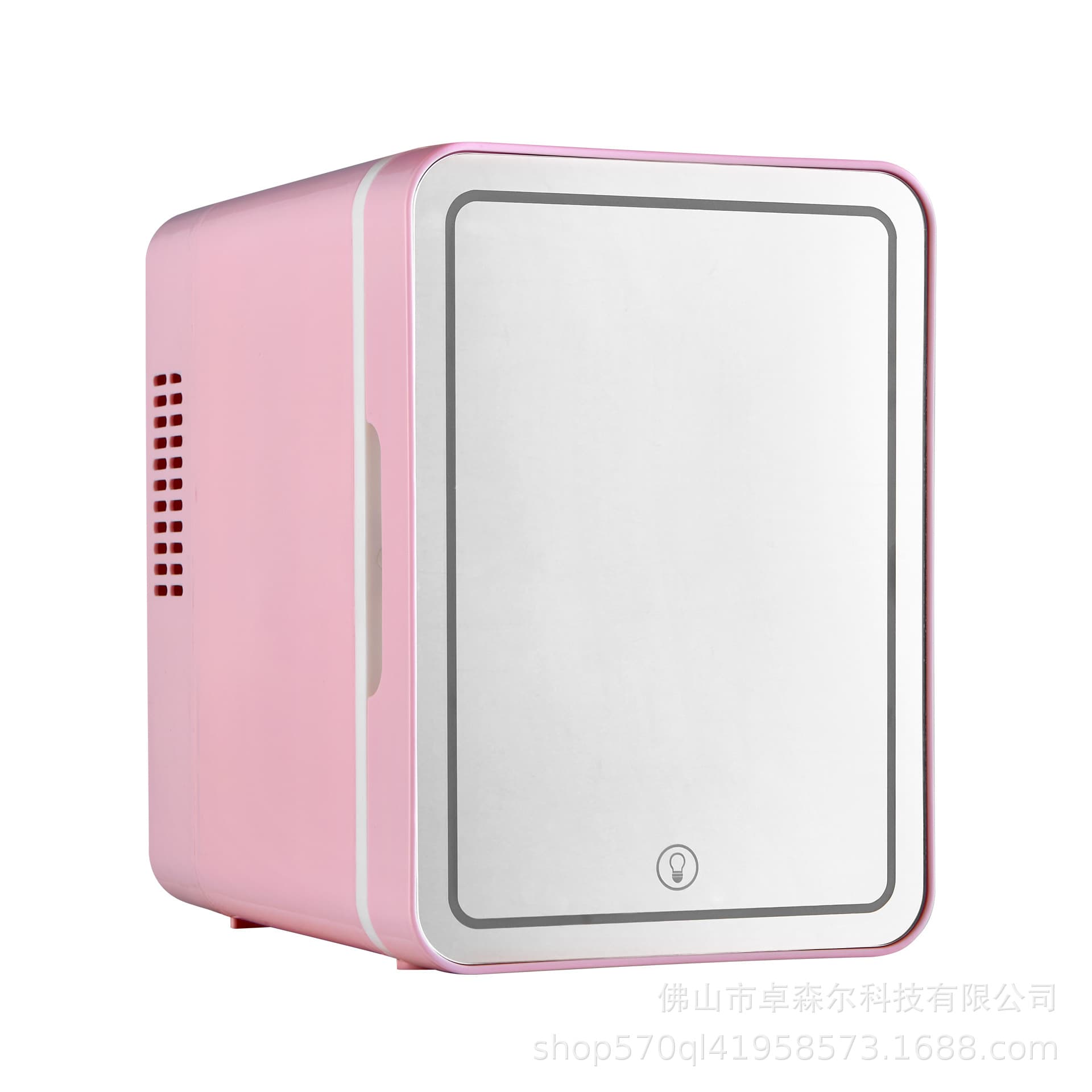 1688 Mini Fridge Mirror Finish Rapid Cooling Car Refrigerator Energy Saving Low Noise Dual Use for Car and Home Small Fridge