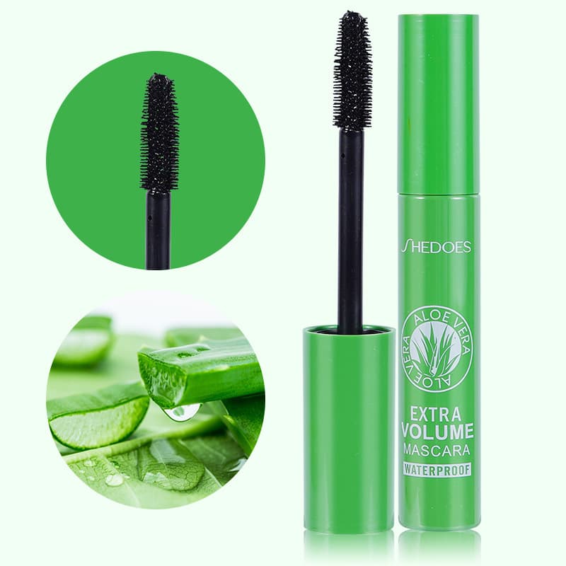 Southeast Asia Cross-Border Shedoes Aloe Vera Essence Waterproof Sweat-Proof Thickening Curling Lengthening Non-Smudge Mascara