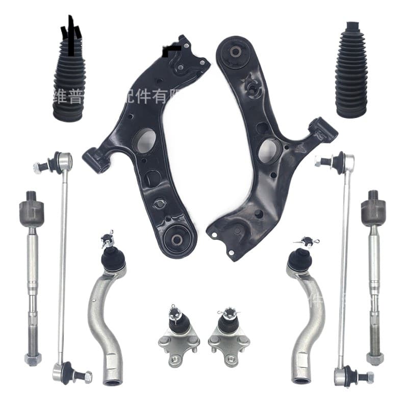 Taizhou Yongyi Compatible 2006-2014 Toyota RAV4 Front Lower Control Arm Sway Bar Ball Joint 12-Piece Set