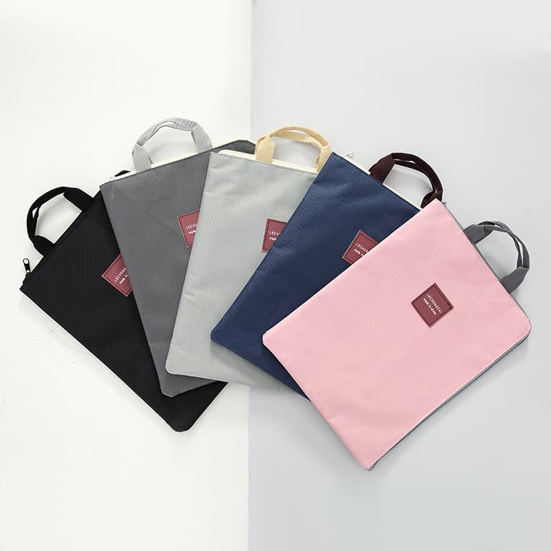 Laptop bag for men and women, 13-inch tablet bag, Oxford cloth, simple and fresh style, document briefcase.