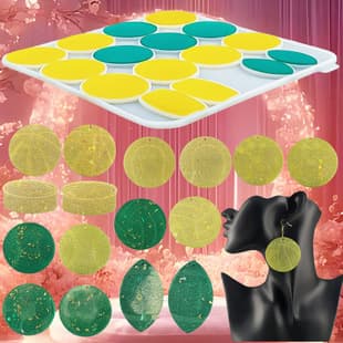 Z0016 Round Ball Earring Mold Desktop Decoration Cement Plaster Mold DIY Silicone Mold