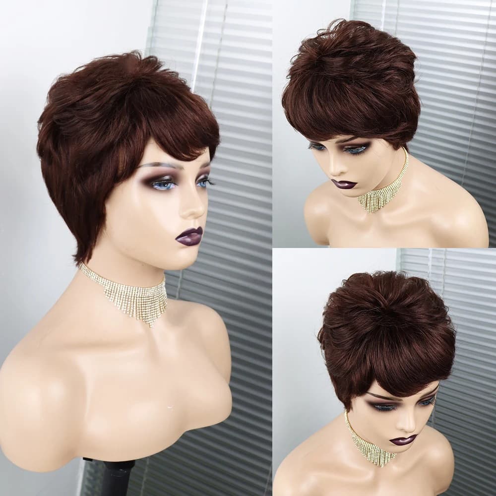 100% Human Hair Short Wig High Quality