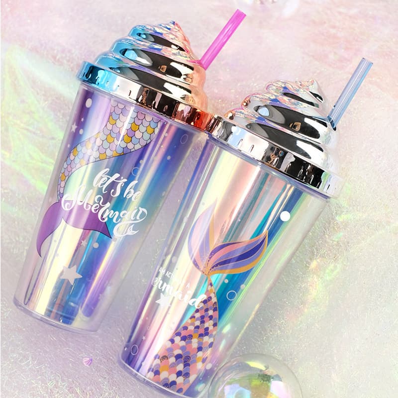420ml Ice Cream Lid with Suction Cup, Double-Layer PS Plastic Suction Cup Ice Cream Cup, Double-Layer
