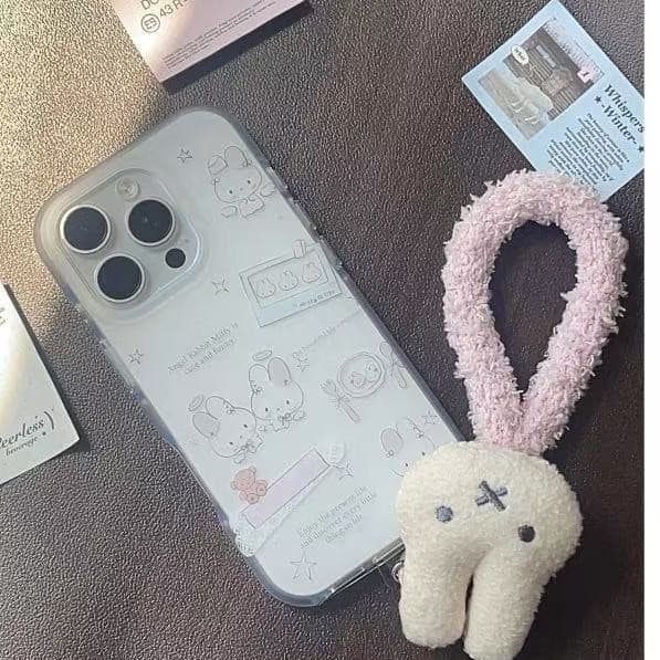 Girly Heart Ins Dessert Angel Rabbit Case for iPhone 16 Apple 17 Pro Max Mobile Phone Case 14/15 Frosted