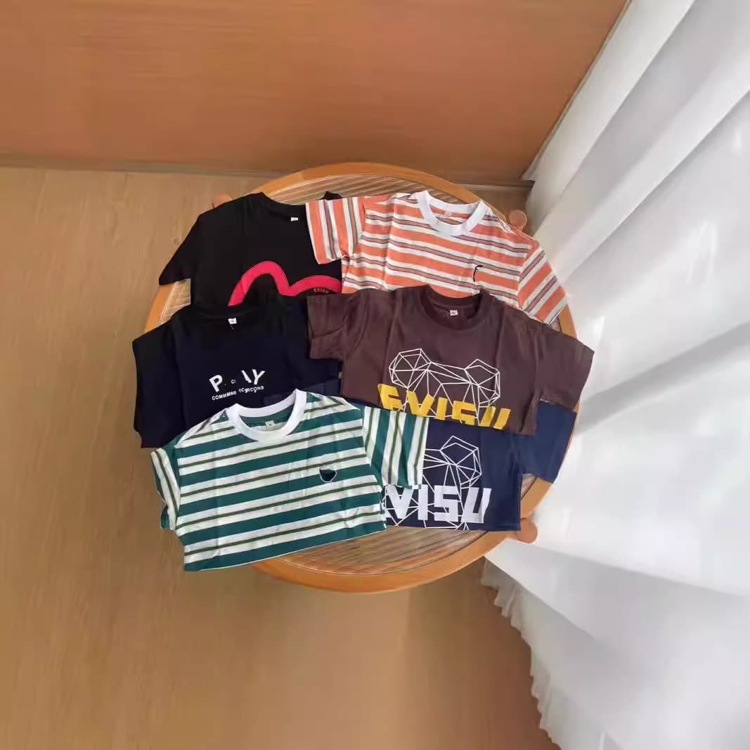 Boys and Girls T-Shirt Short Sleeve RL Horse Embroidery Long Sleeve Autumn Style Children's Top Casual for Toddlers and Kids