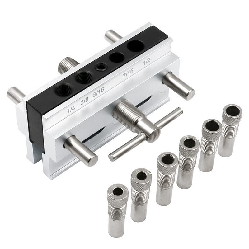 Metric and Imperial Woodworking Hole Positioning Guide, Wood Drilling Positioning Tool, Woodworking Angled Hole Drilling Guide