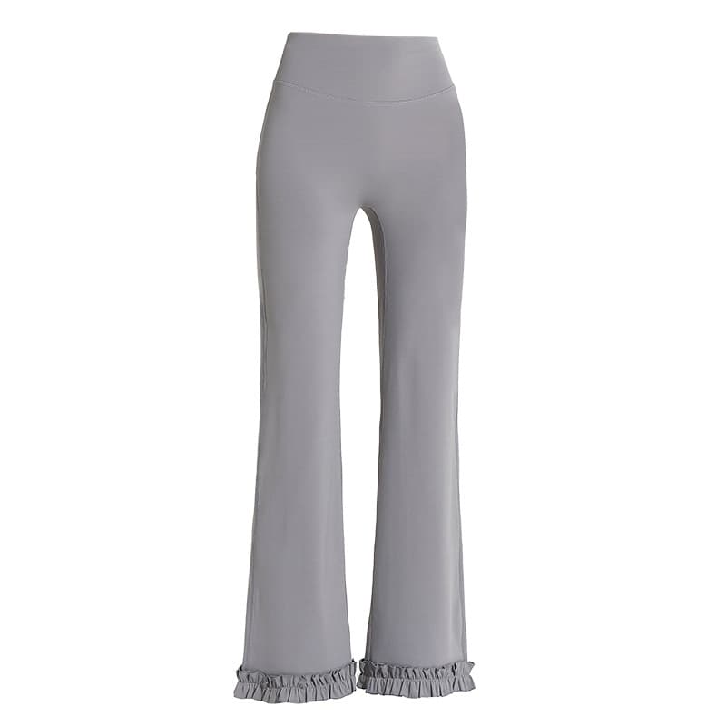 High-Waist Lace Slimming Cigarette Capri Pants, Body-Shaping Yoga Pants for Women, Butt-Lifting Running Sports Pants, Fitness Shark Pants for Outer Wear