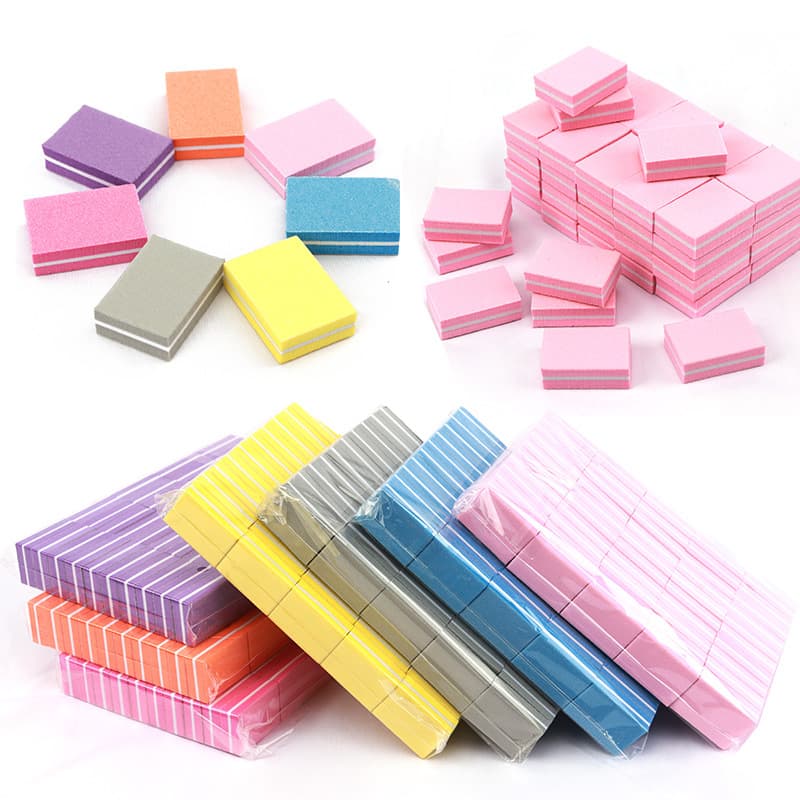 Cross-border supply mini sponge blocks, double-sided nail polishing and shaping file