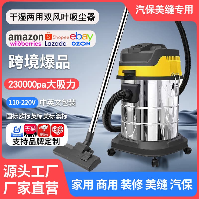 Wet and Dry Vacuum Cleaner, High Suction Water and Dust Vacuum for Power Tools and Auto Maintenance, High Power, for Tile Gap Cleaning and Auto Care
