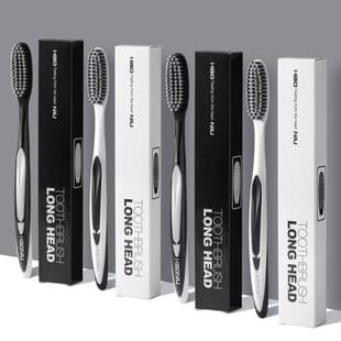 Haoniu Long Head Toothbrush Soft Bristles Family Pack Individually Wrapped Large Head Daily Grocery Supermarket Toothbrush Wholesale
