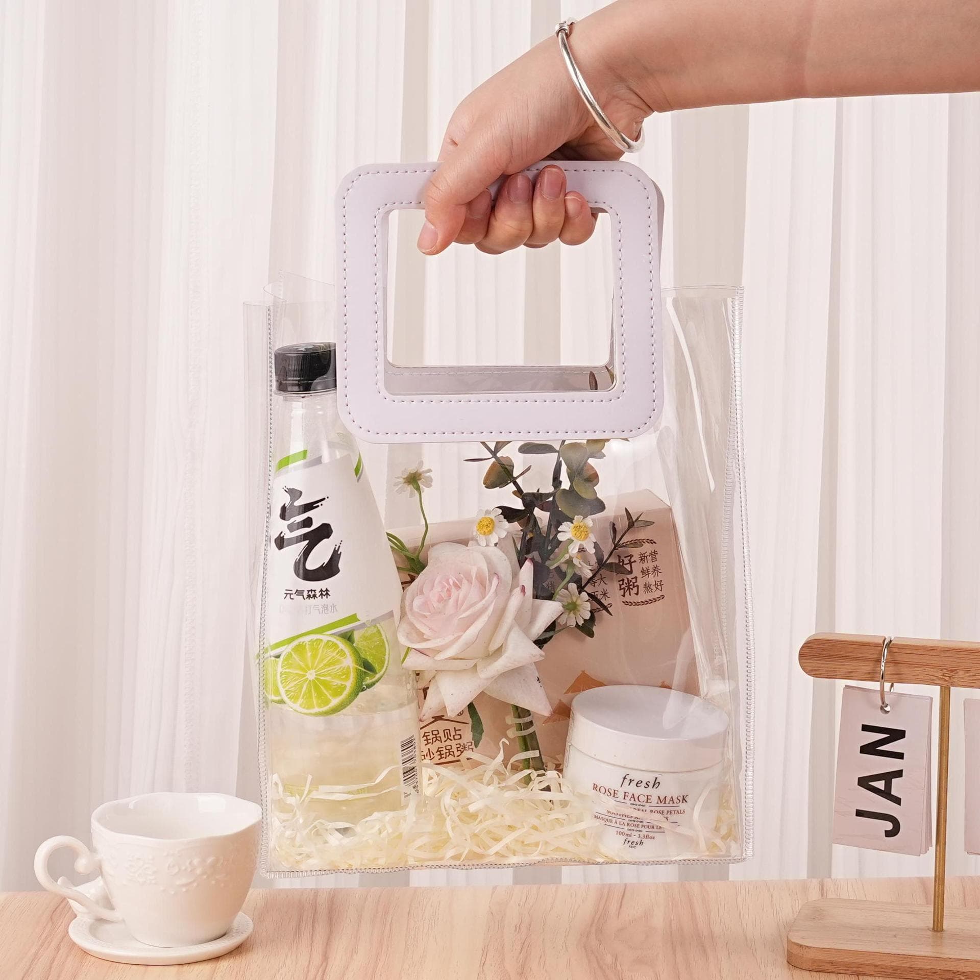 August 1st Army Day Gift Bag Plastic PVC Transparent Tote Bag Custom Gift Candy Favor Packaging Bag