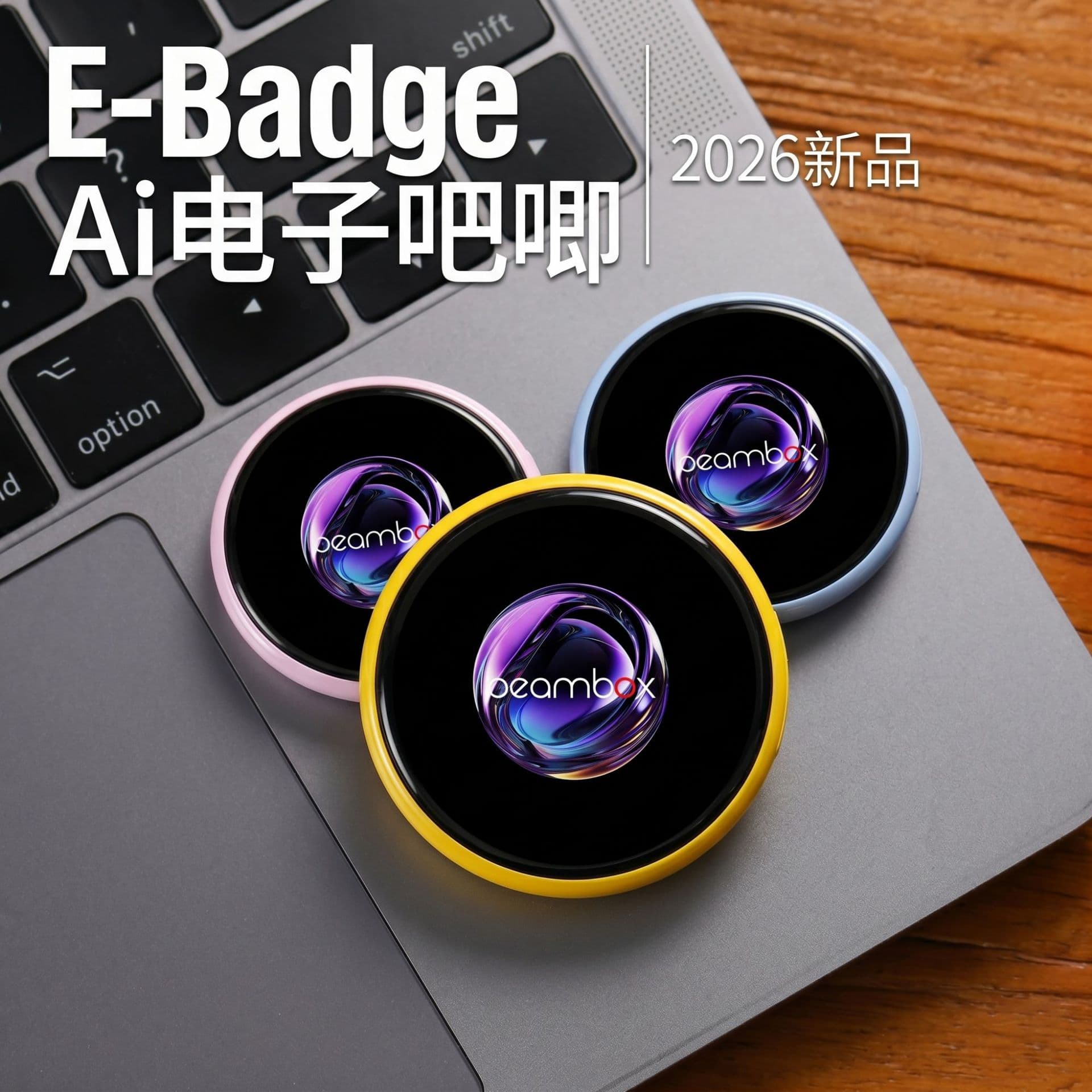 Cross-Border Hot Seller Electronic Badge Football Star Merchandise Fine HD IPS Touch Screen Anime Electronic Badge