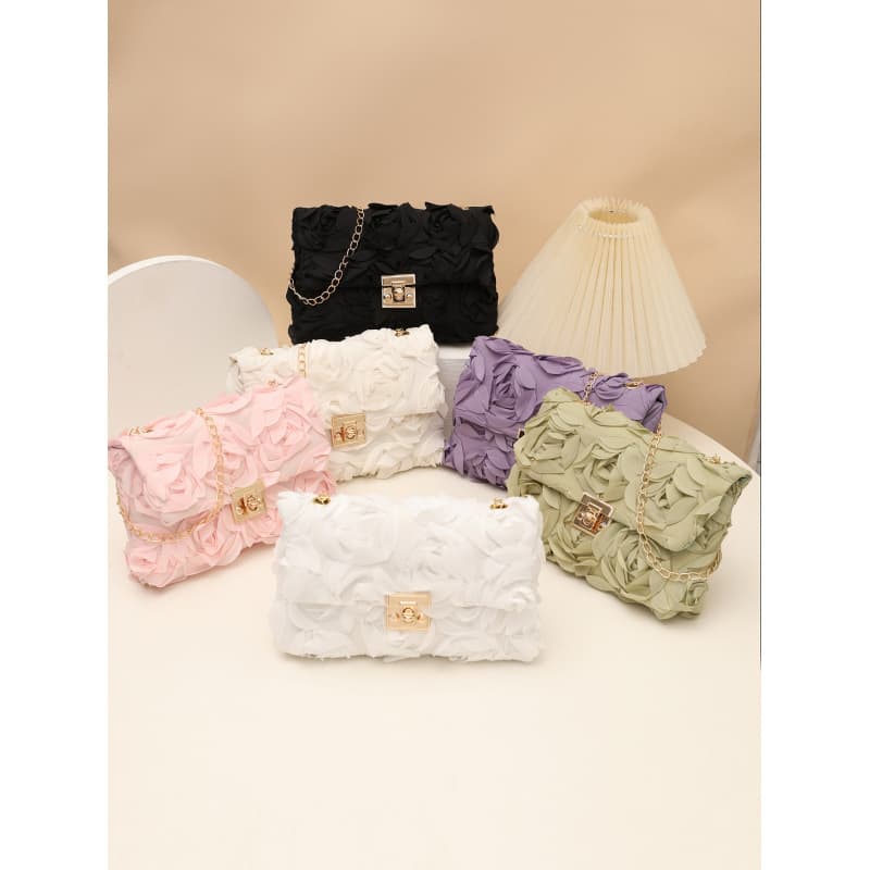 Cross-Border E-Commerce Women's Evening Flower Clasp Bag 2026 Spring New Handbag Chain Crossbody Shoulder Bag