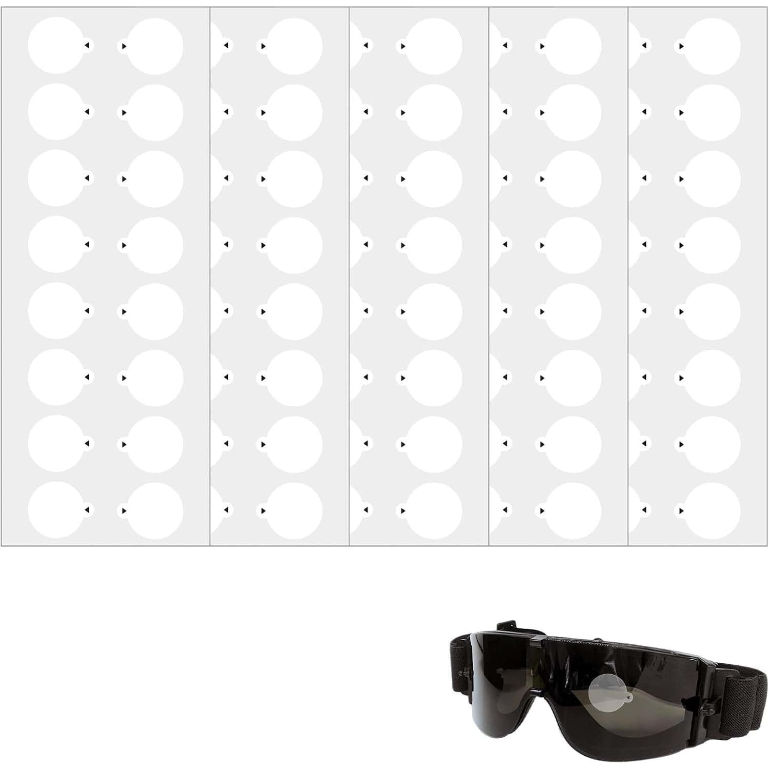 Transparent Aim Point Sticker for Shooting Glasses, Accuracy Training Sticker, Hunting Scope Data Sticker