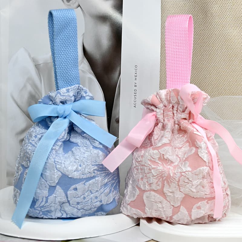 New Wedding Candy Bag Creative Fabric Candy Pouch Premium Design for Marriage