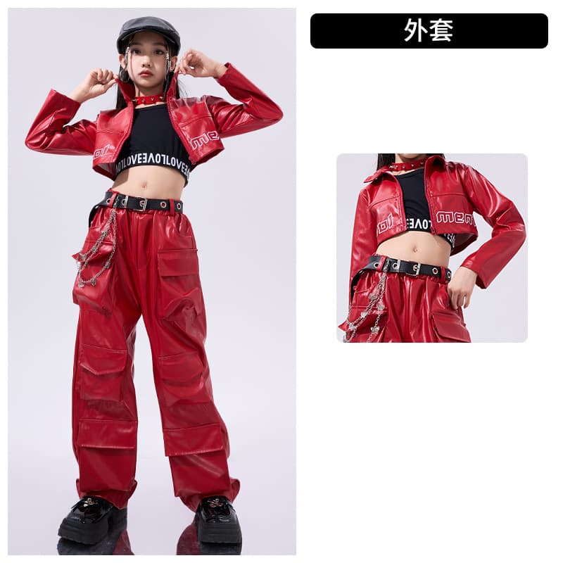 Jazz Dance Costume for Girls, Trendy and Stylish Kids Catwalk Jazz Dance Outfit, Children's Street Dance Performance Wear
