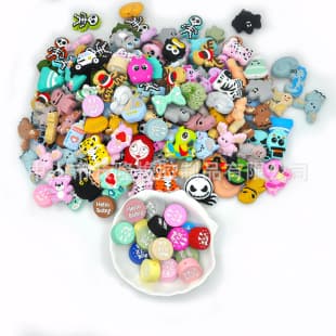 Cross-Border New Silicone Beads Food-Grade Baby DIY Loose Beads Halloween Beads Accessories Wholesale