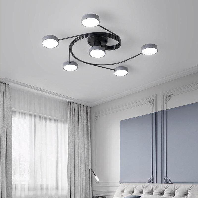 Nordic atmosphere bedroom ceiling lamp modern minimalist living room dining room lamp French personality creative eye protection study lamp