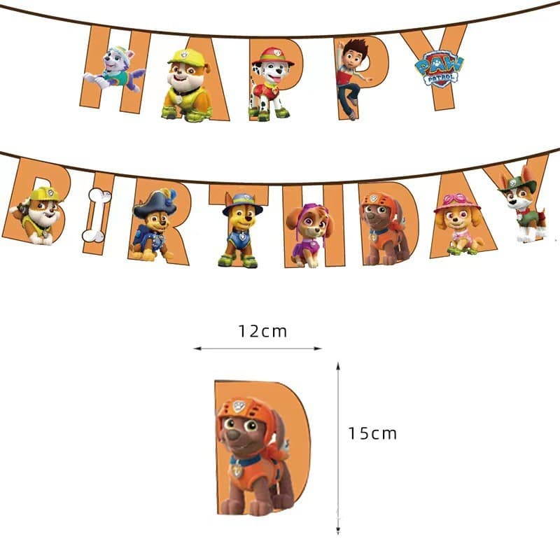 PAW Patrol Dog Patrol Children's Day Balloons Baby Birthday First Birthday Party Decoration Festive Arrangement Supplies
