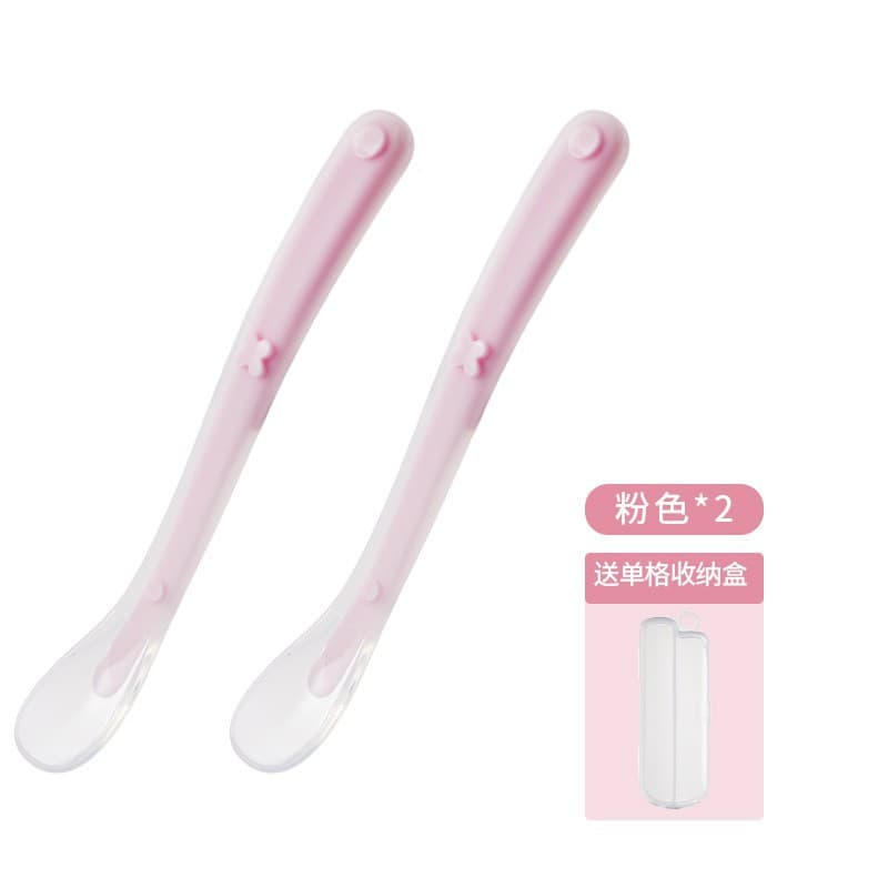 New Baby Silicone Soft Spoon for Newborns, Soft-Head Spoon for Feeding Water, Meals, and Baby Food, Children's Tableware