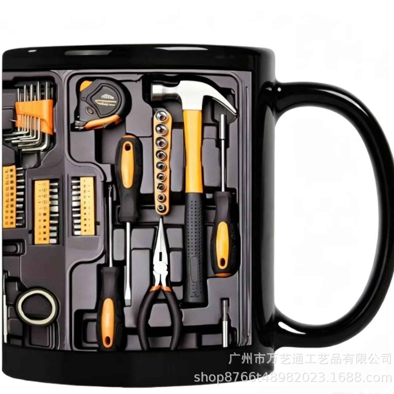 2026 New Export Tools Mechanic Tool Box Ceramic Mug Mechanic Set