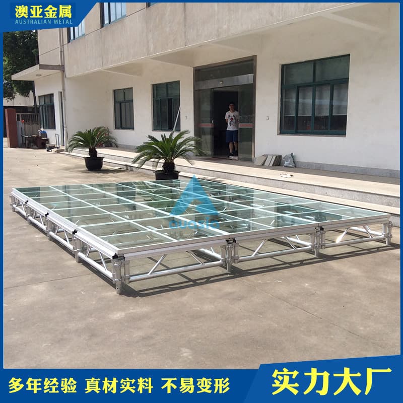 Aluminum alloy tempered glass event disassembly stage customized indoor and outdoor event stage performance conference stage