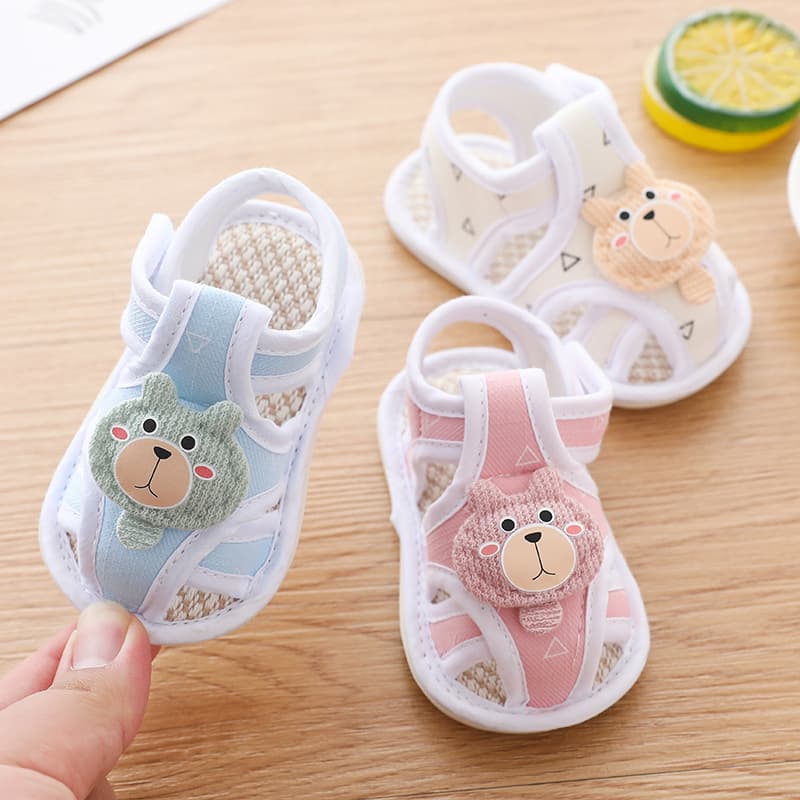 Infant sandals, rubber-soled toddler shoes, soft-soled non-slip baby shoes, newborn non-falling summer children's shoes wholesale