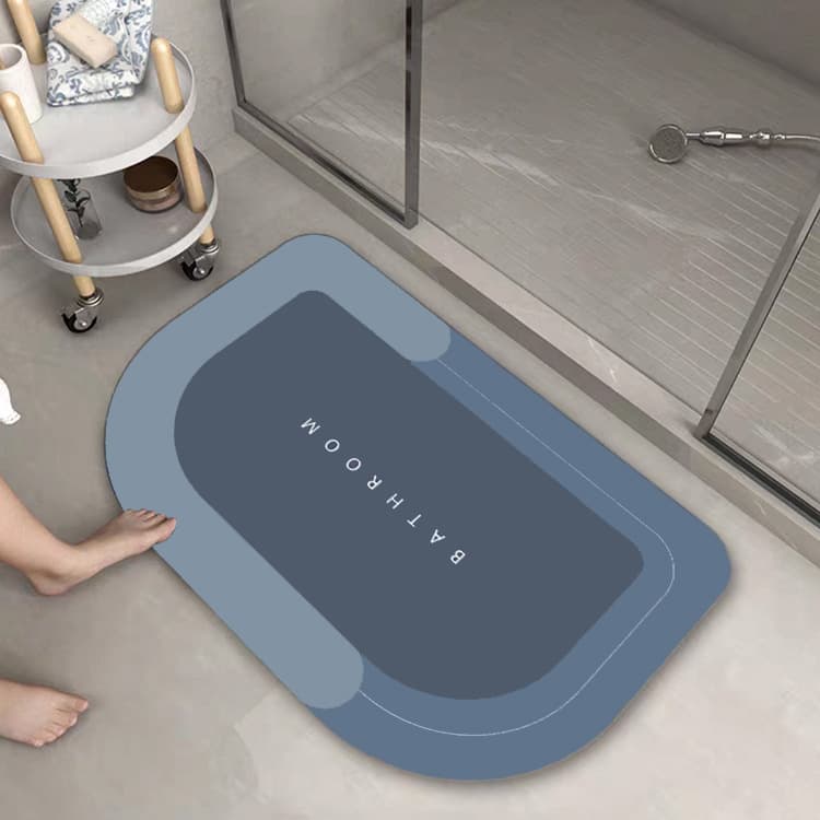 Cross-border wholesale diatom mud carpet soft water-absorbent mat kitchen wipeable no-wash foot mat home use stain-resistant bathroom rug