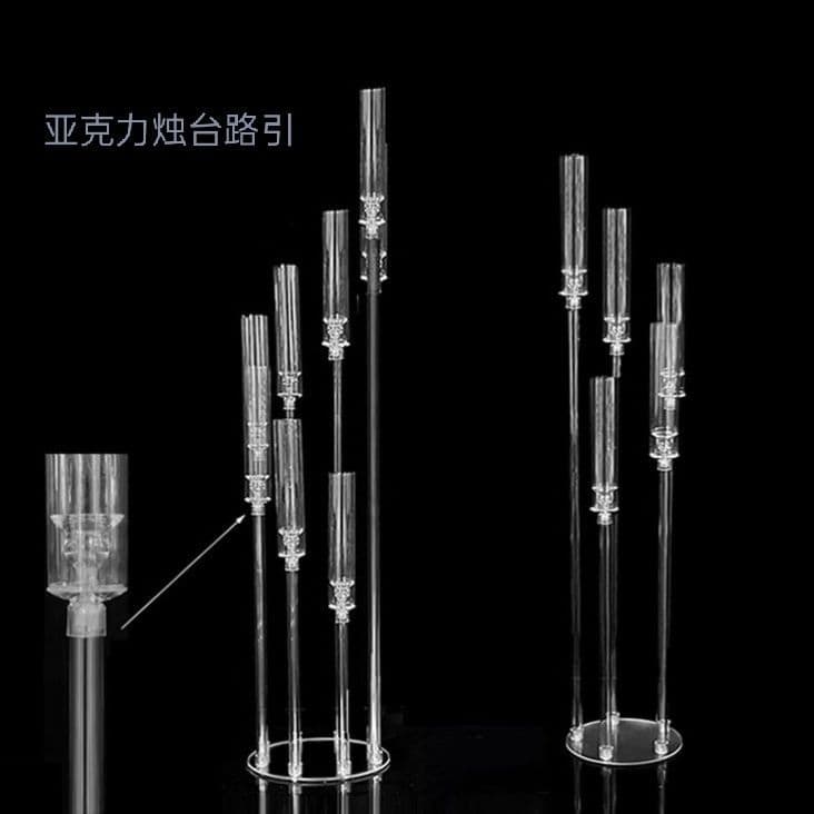 New Wedding Prop Transparent Acrylic Step-by-Step Candle Holder Western Wedding Aisle Guide Decoration