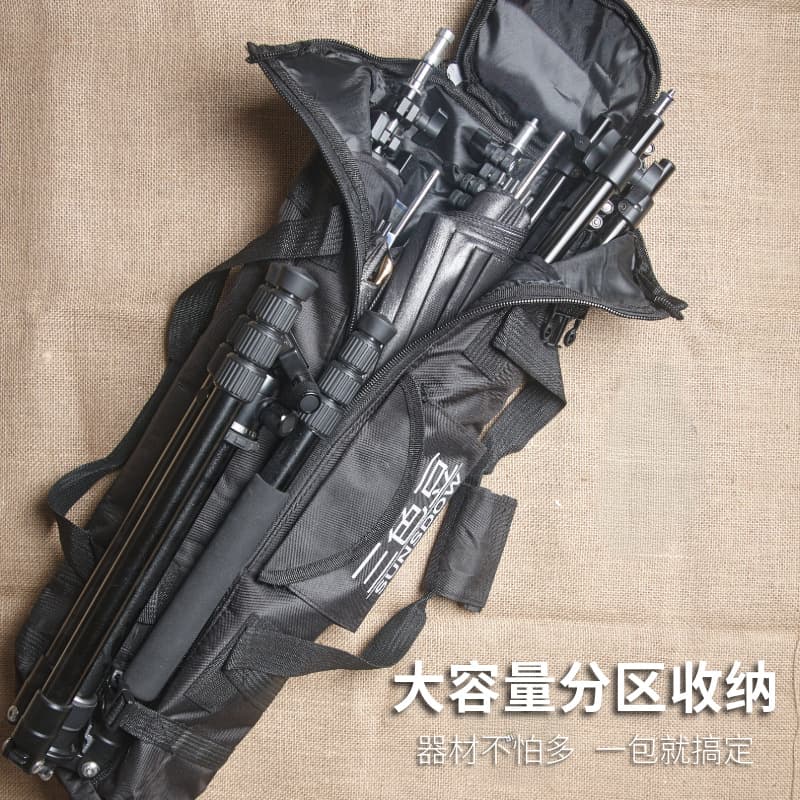 Waterproof Thickened Tripod/Light Stand Backpack, Large Capacity Shockproof Travel Bag for Photography Equipment