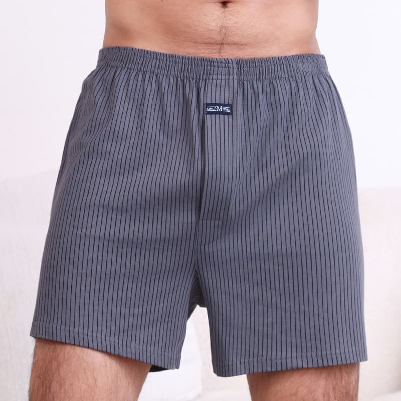 High-Waist Comfortable Cotton Sleep Shorts, Loose Boxer Shorts for Men, Thin Style