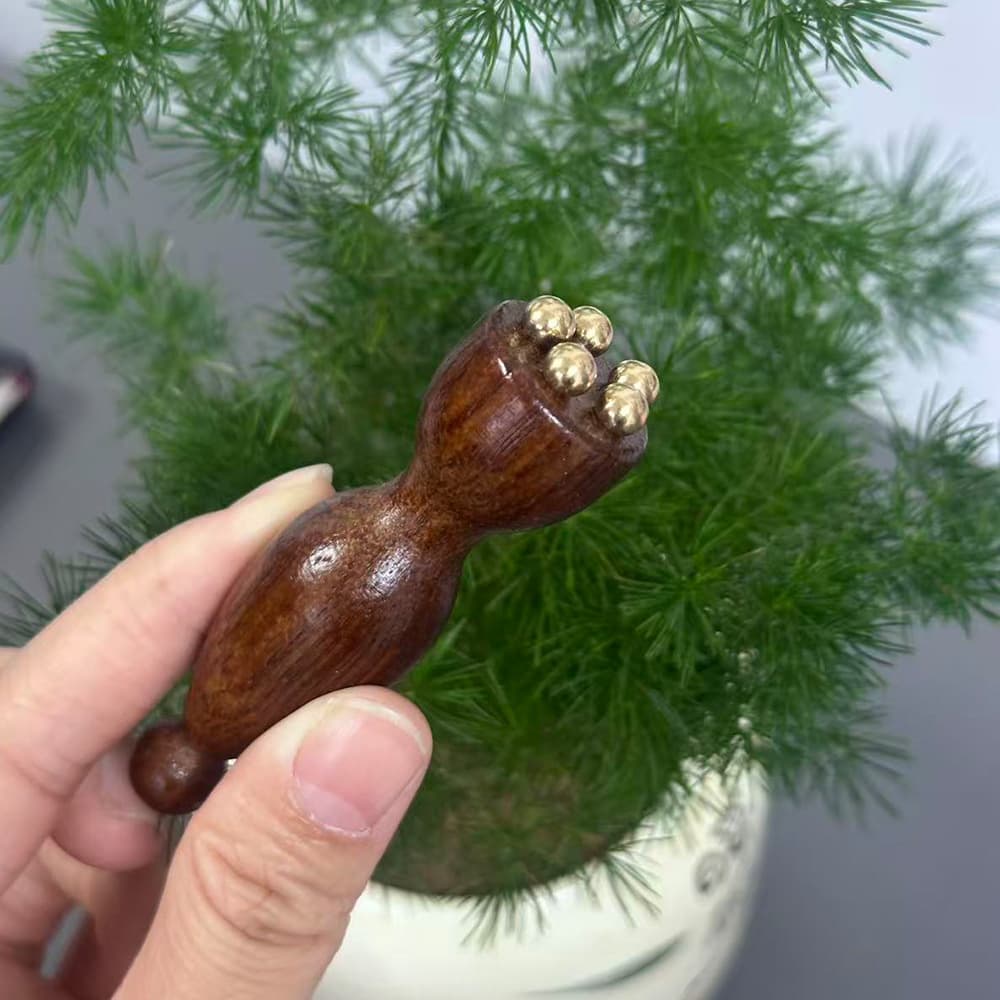 Suzaku three-pecking tool, ram's horn, small lotus pod, brass eye massager, massage tendon stick, meridian brushing and acupoint massage