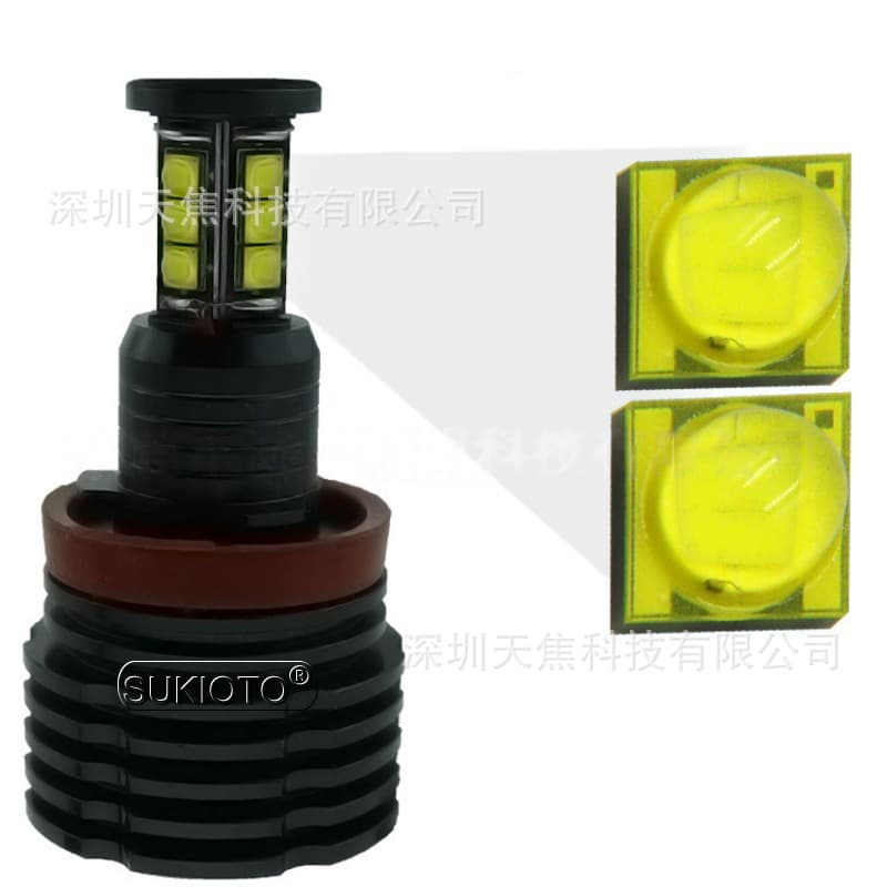 Cross-border In Stock LED Angel Eyes 120W White for BMW 3/5/7 Series E92 E82 H11 Marker