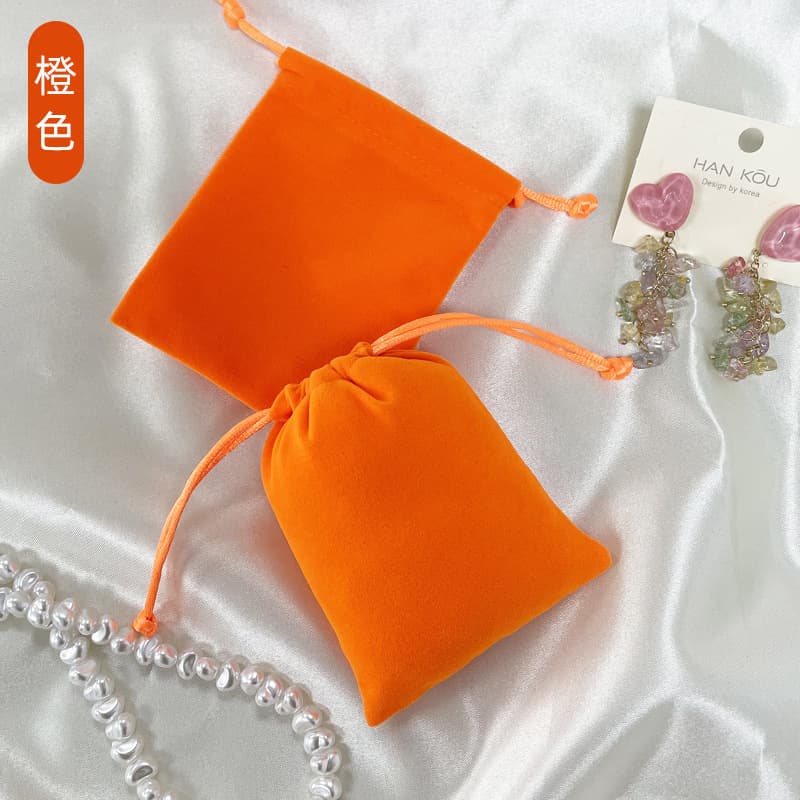 Velvet Drawstring Pouch, Cord Lock Dust Bag for Jewelry Storage, Custom Logo Velvet Bag for Earphones and Accessories