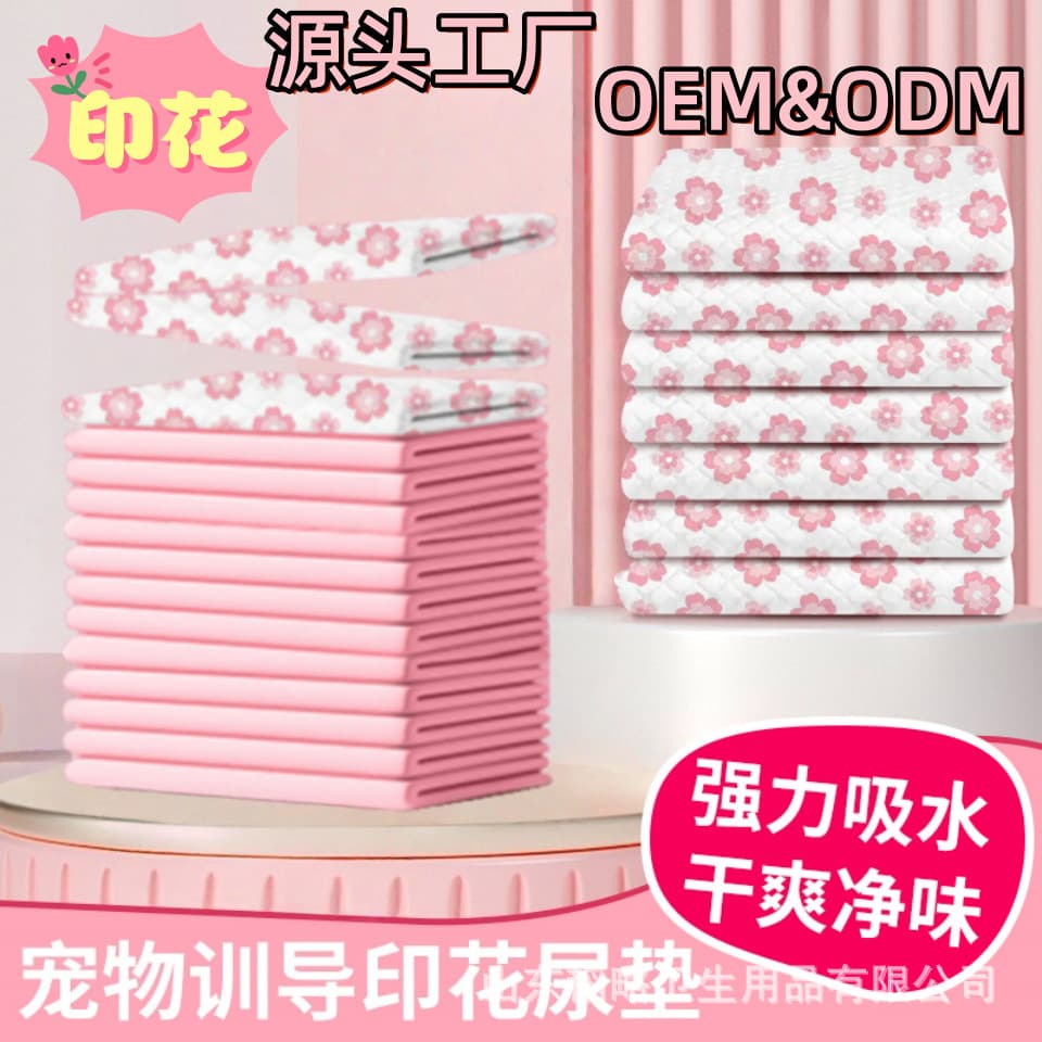 Pet Urine Pad Thickened Diaper Mat Dog Urine Pad Disposable Absorbent Leak-Proof Printed Pad for Dogs