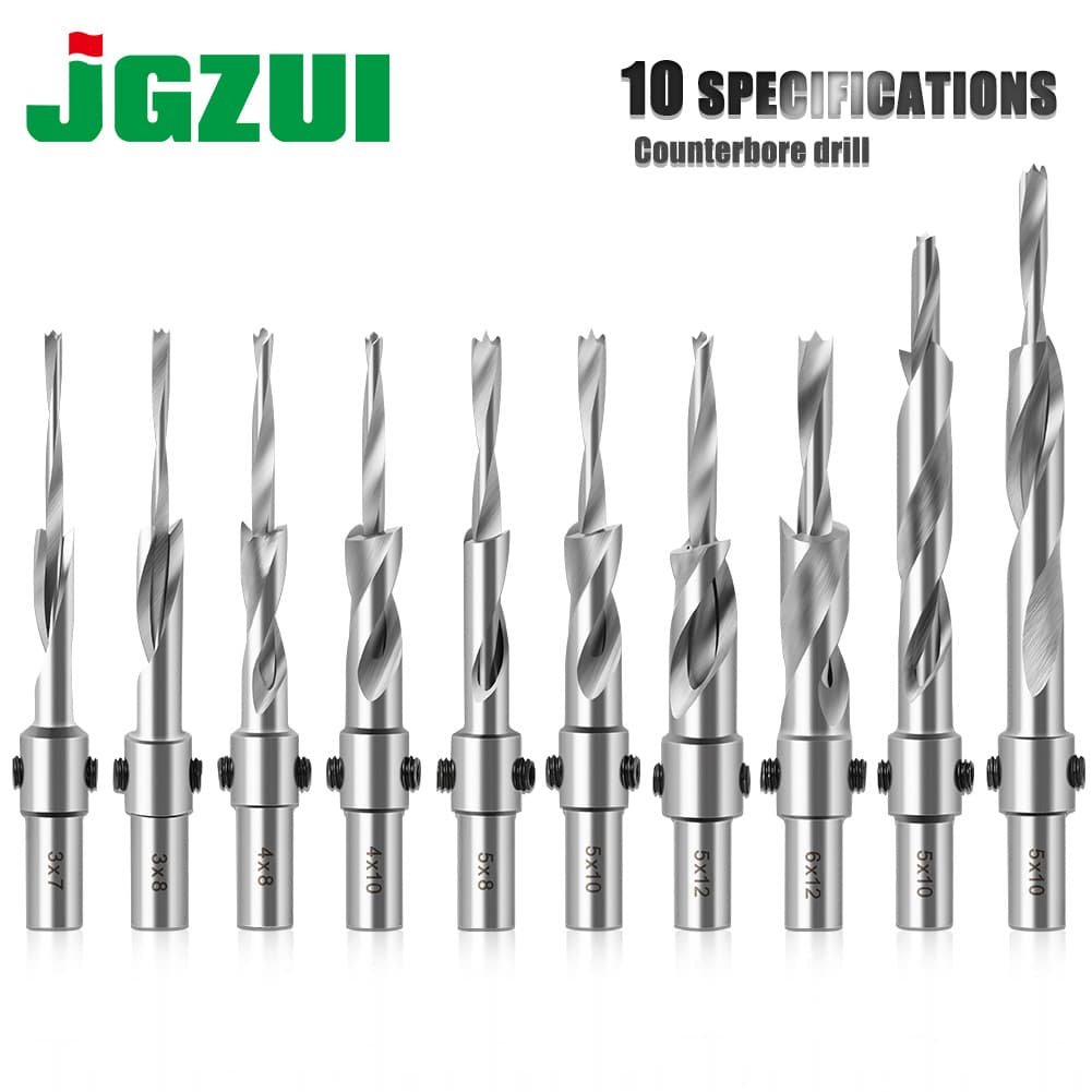 Wholesale 10mm Diameter Woodworking Salad Drill Bit High-Speed Steel Core Drill Bit With Screw- Extraction Drill Bit