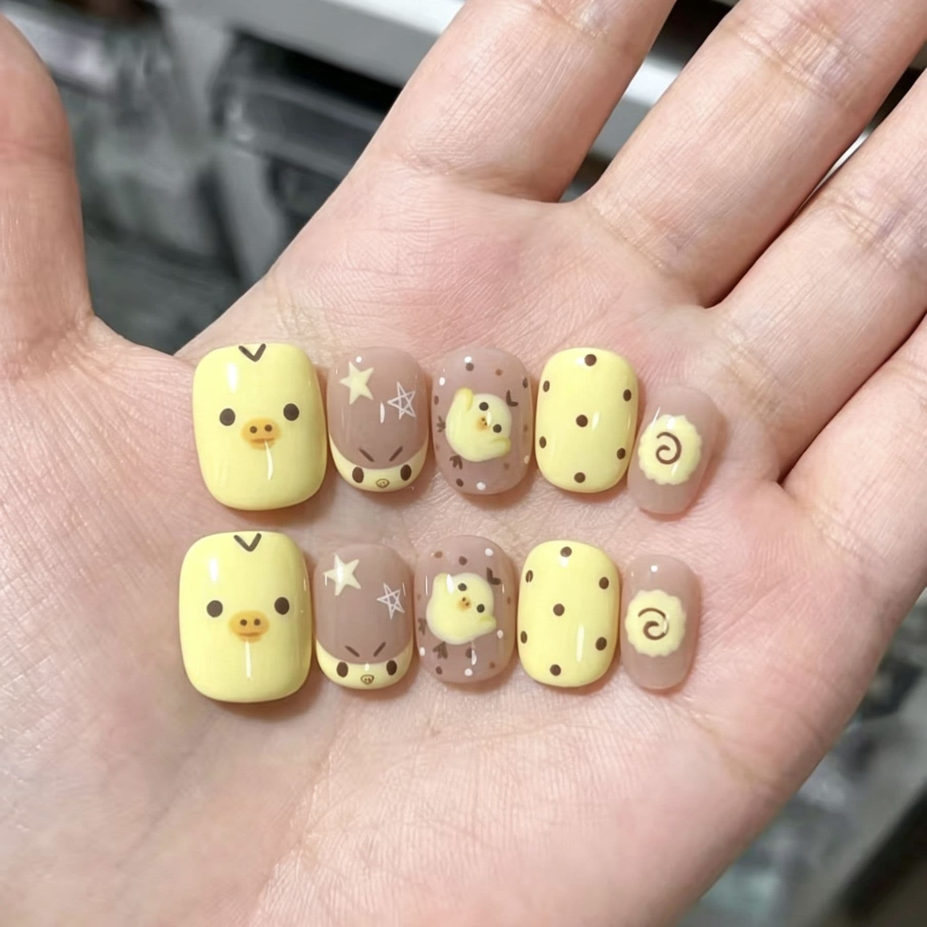 New Trendy Short Wearable Nail Art Stickers with Unique Design - Factory Direct Wholesale for Street Stalls