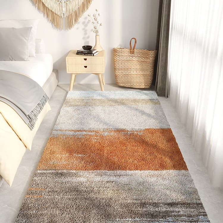 Master Bedroom Thickened Bedside Rug Blue Luxury Living Room Bed Front, Bed End, Bedside Carpet Mat