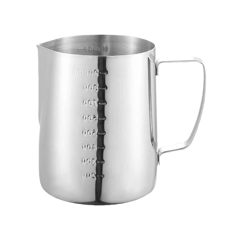 Stainless Steel Wax Melting Cup with Scale, Spout, Pouring Latte Art Coffee Pitcher, Milk Frothing Cup Tool