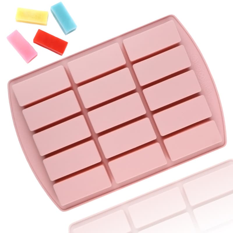 Jianmei In Stock Kitchen Baking Mold 15-Cell Small Rectangle DIY Chocolate Mold Cake Decoration Mold