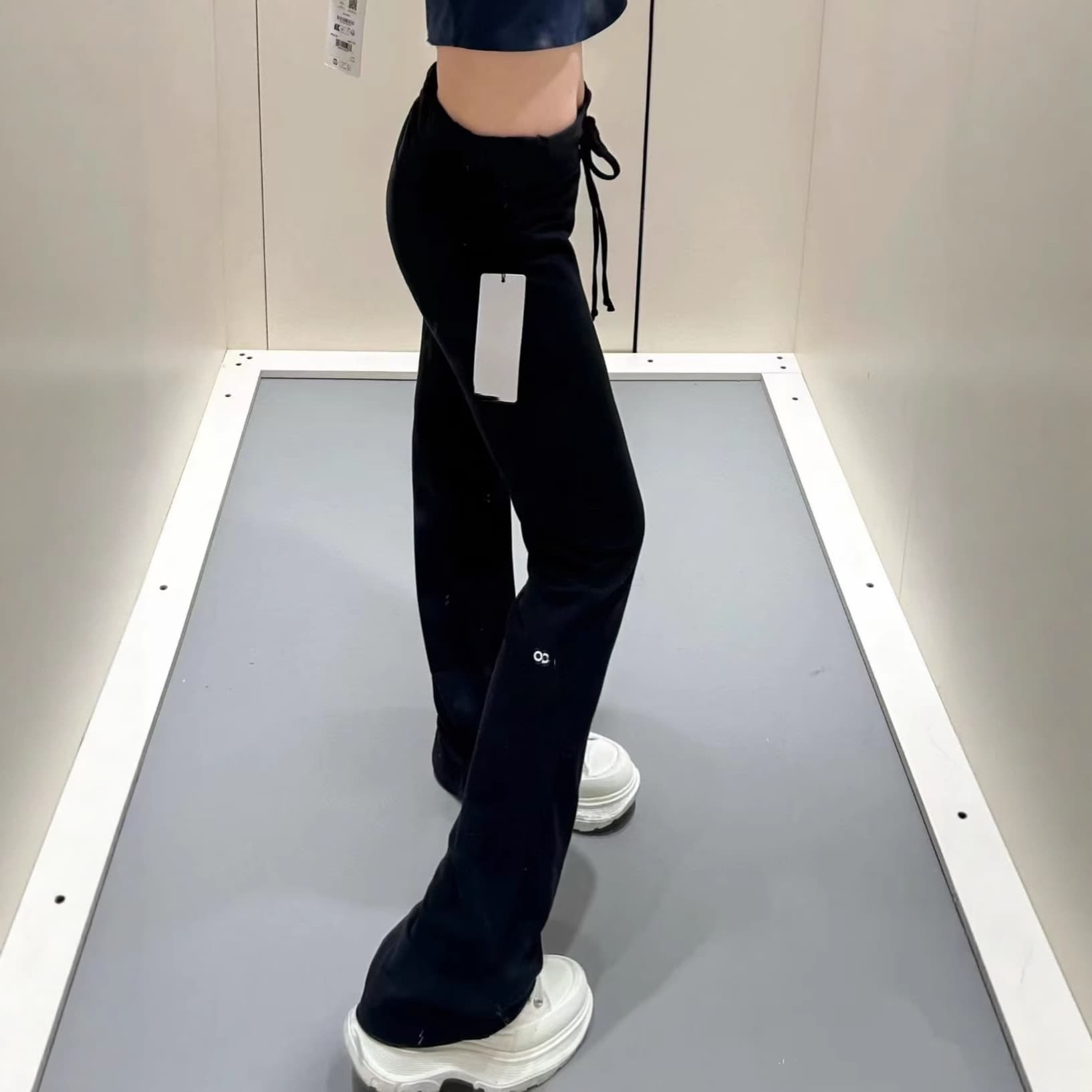 In Stock Small Terry Loop Letter Sweatpants Fitness Workout Butt-Lifting Everyday Tight Pants Versatile Fashion Women's Pants