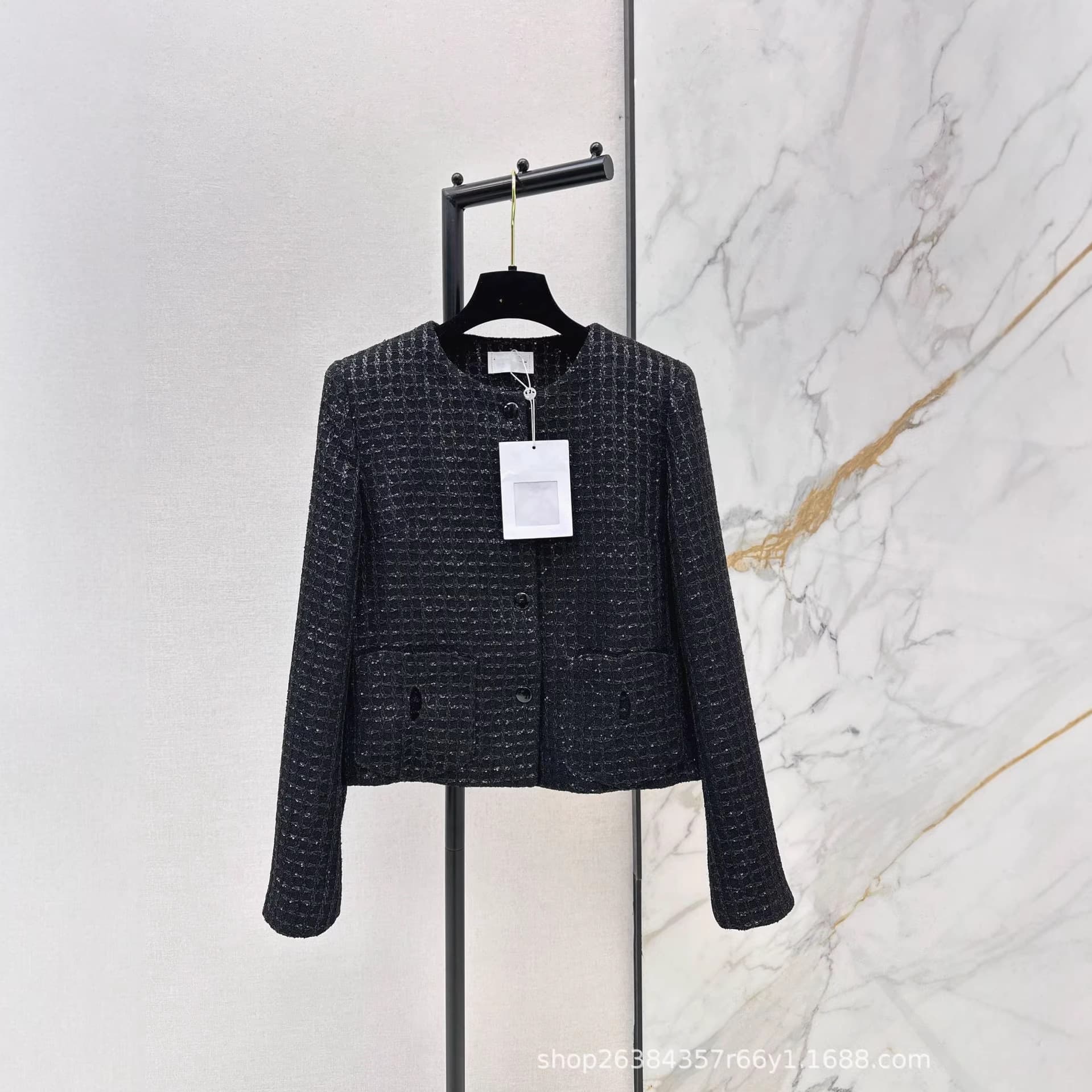Shenzhen Nanyou New Woven Tweed Coat - Stunning Real Texture with Three-Dimensional Feel, Exquisite and Full of Elegance