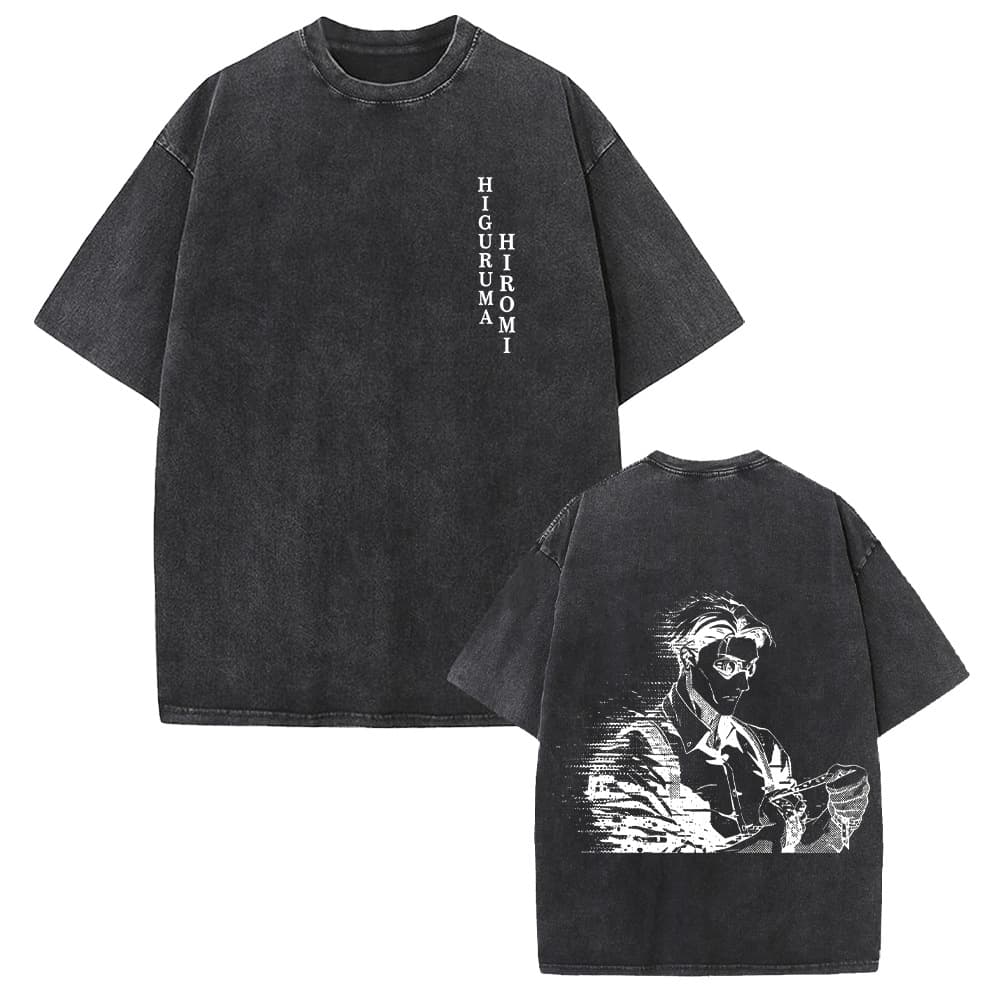 Cross-Border Spell Return to the Seven Seas Jianren peripheral graphic printed T-shirt summer cotton washed retro distressed short-sleeved