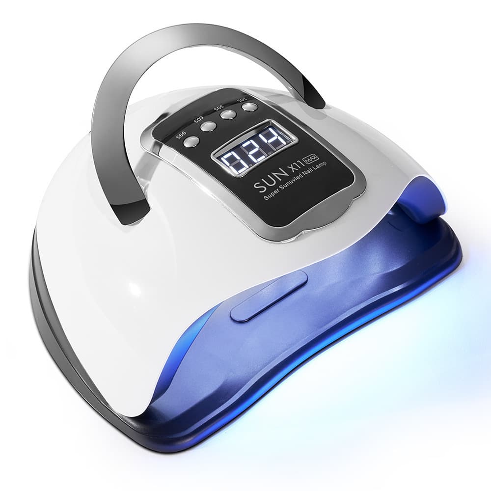 X11MAX Large Space Nail Lamp 220W Fast Drying LED Smart Induction Nail Dryer UV Nail Light Therapy Machine