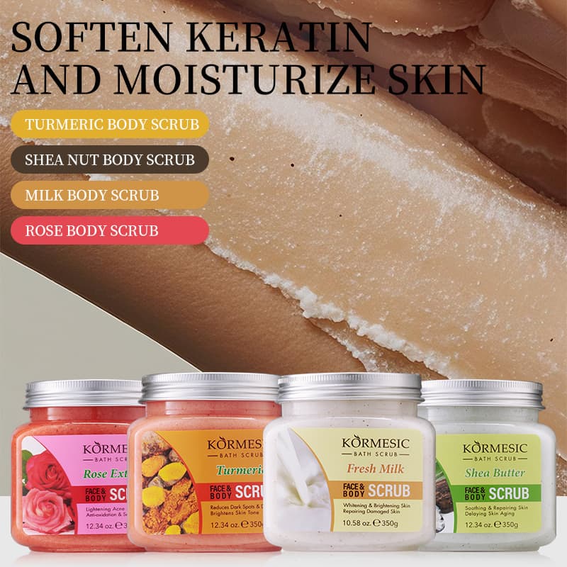 Body Scrub Facial Scrub Body Cleansing Hydrating Full English Version Cross-Border Trade Wholesale