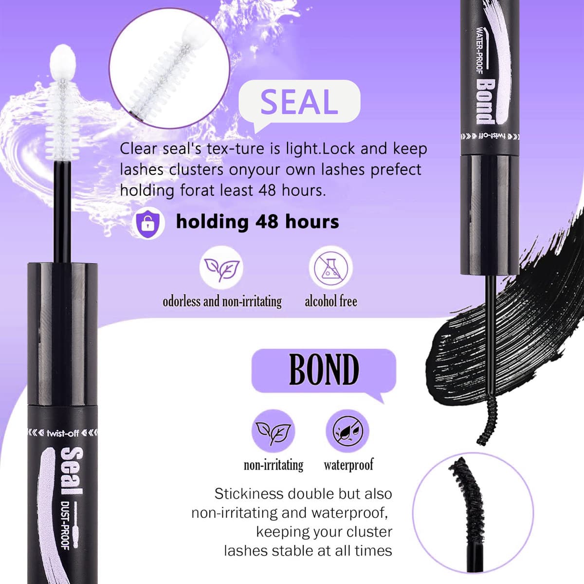DIY Sectional False Eyelashes 14 Rows Large Capacity Set 30D 40D Combo Hot Melt Eyelash Kit