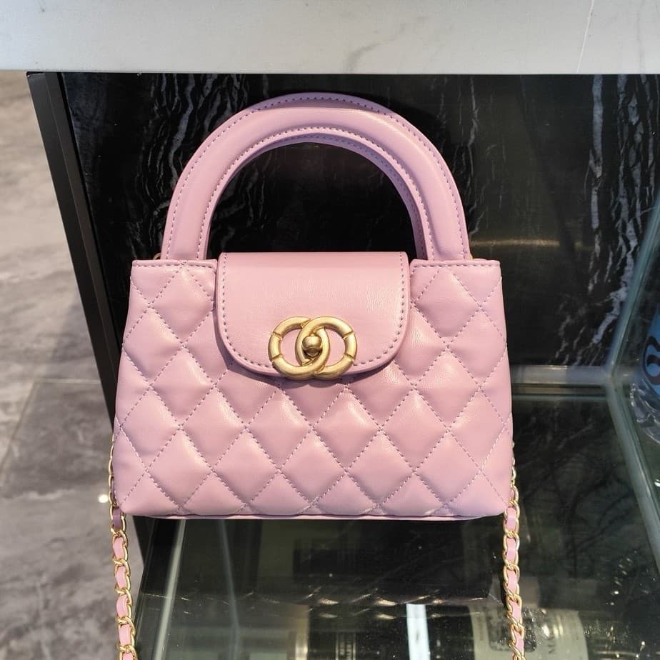 Vintage Mid-Century Chanel Style Bag Women's 2025 New Fashion Genuine Leather Handbag Diamond Plaid Chain Bag Crossbody Bag