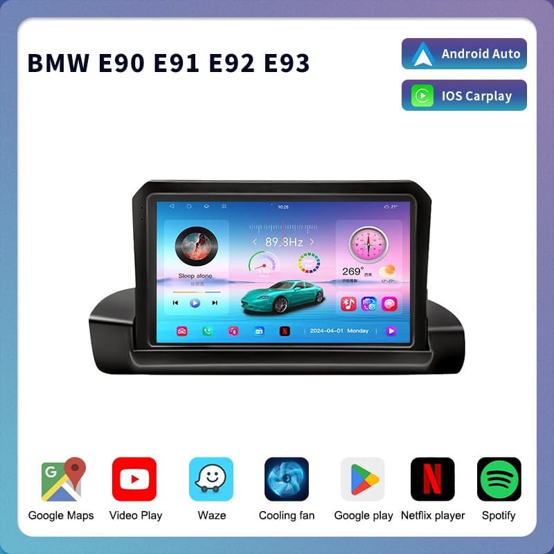 Compatible with BMW E90 E91 E92 E93 Support DSP BT WIFI Car-play Wifi