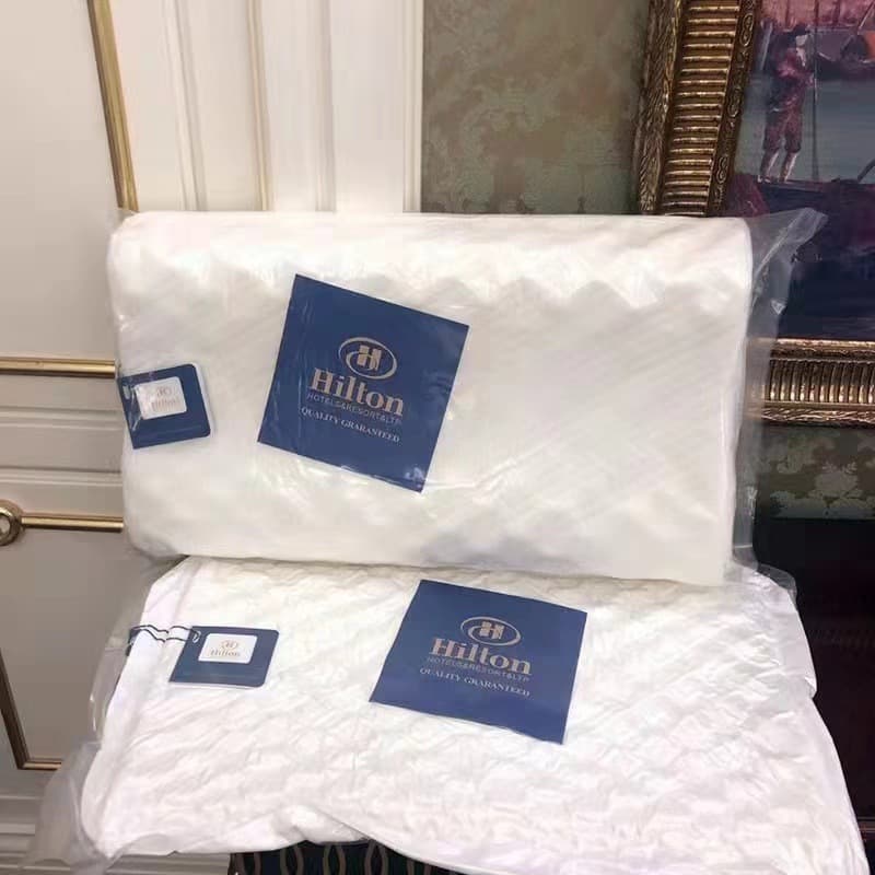 Hilton latex pillow wholesale, natural latex pillow core, massage neck support, children's latex pillow, one pair, gift drop shipping.